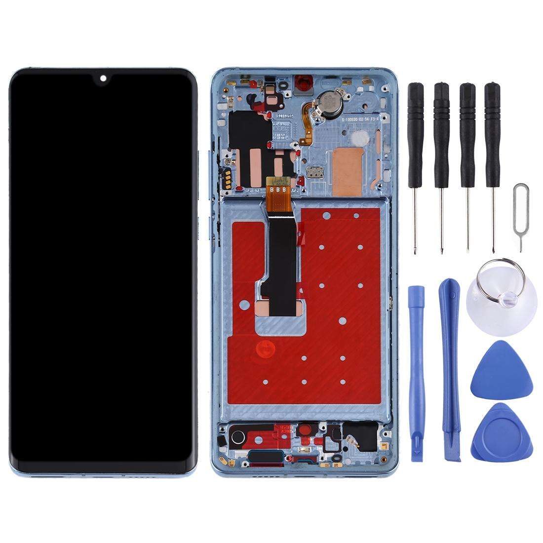 Original OLED LCD Screen for Huawei P30 Pro Digitizer Full Assembly with Frame(Black)