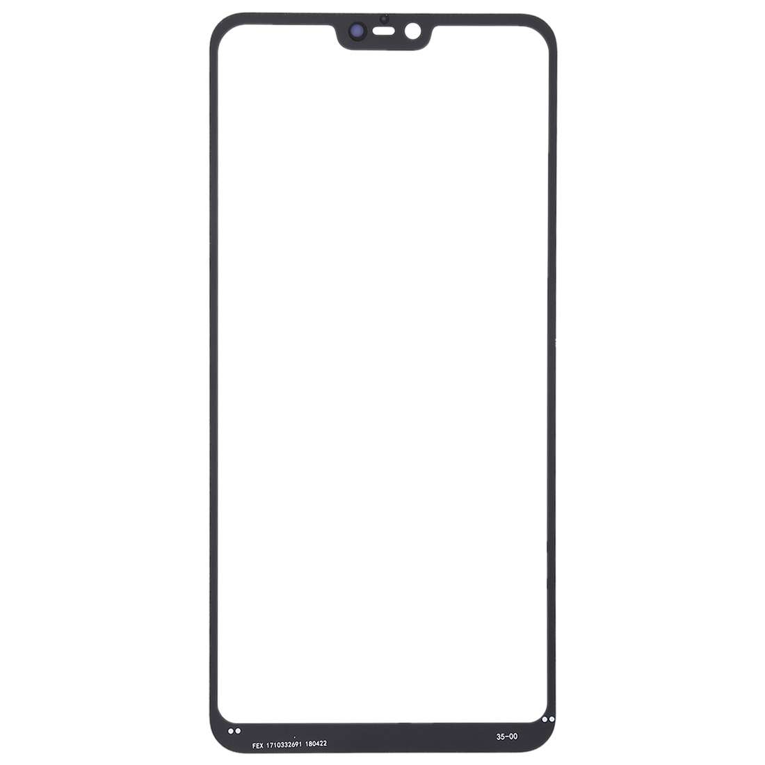 Front Screen Outer Glass Lens for Xiaomi Mi 8 Lite(Black)