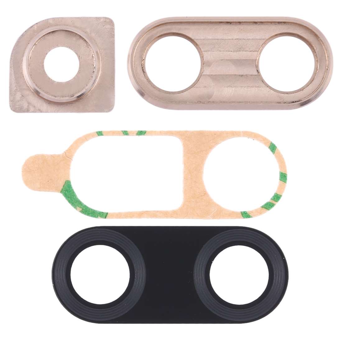 For Huawei Nova 4 10pcs Camera Lens Cover (Gold)