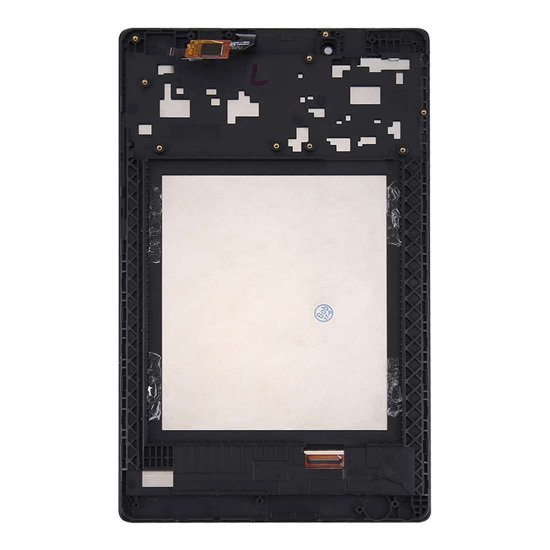 OEM LCD Screen for Lenovo A8-50 Tablet with Digitizer Full Assembly with Frame (Black)