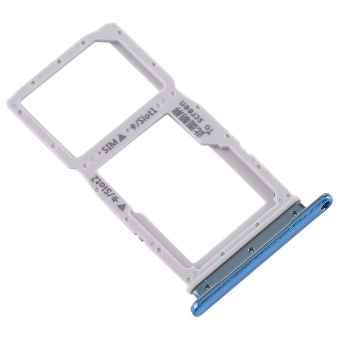 SIM Card Tray + SIM Card Tray / Micro SD Card Tray for Huawei Enjoy 10 Plus (Breathing Crystal)