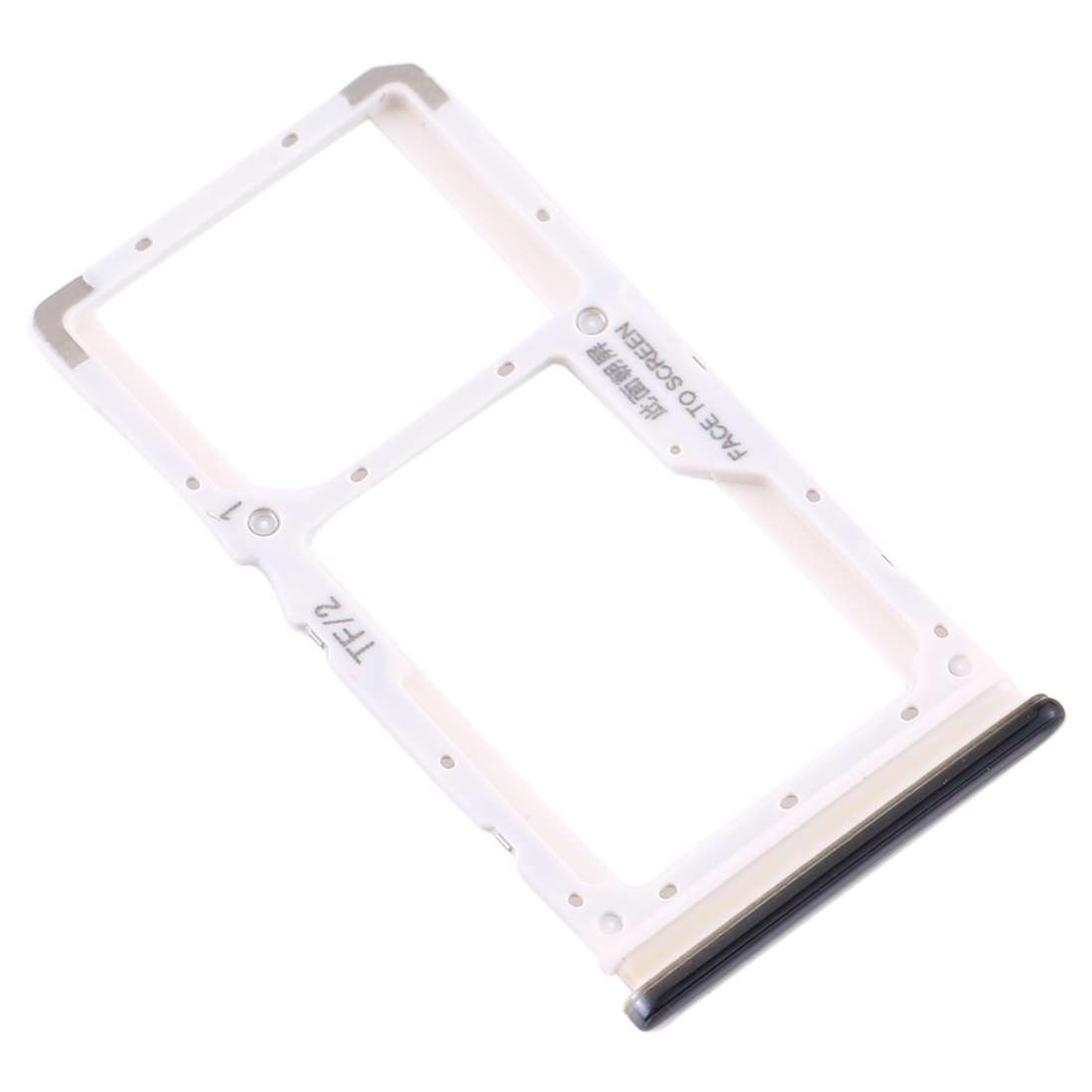 SIM Card Tray + SIM Card Tray / Micro SD Card Tray for Xiaomi Redmi Note 8 Pro (Black)