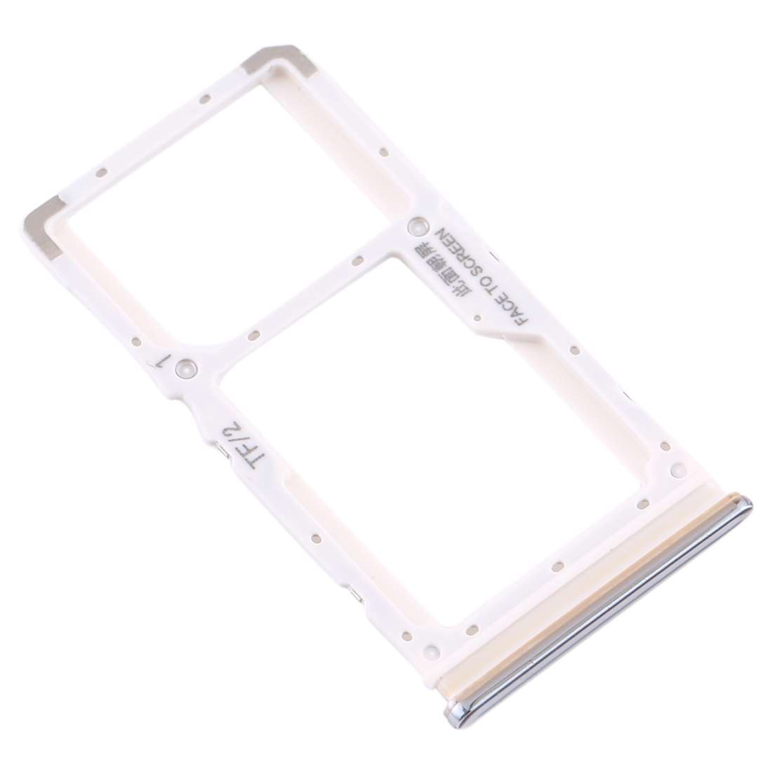SIM Card Tray + SIM Card Tray / Micro SD Card Tray for Xiaomi Redmi Note 8 Pro (Black)
