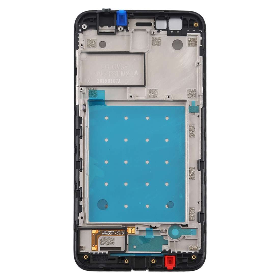 Front Housing LCD Frame Bezel Plate for LG K11 (2018) (Silver)