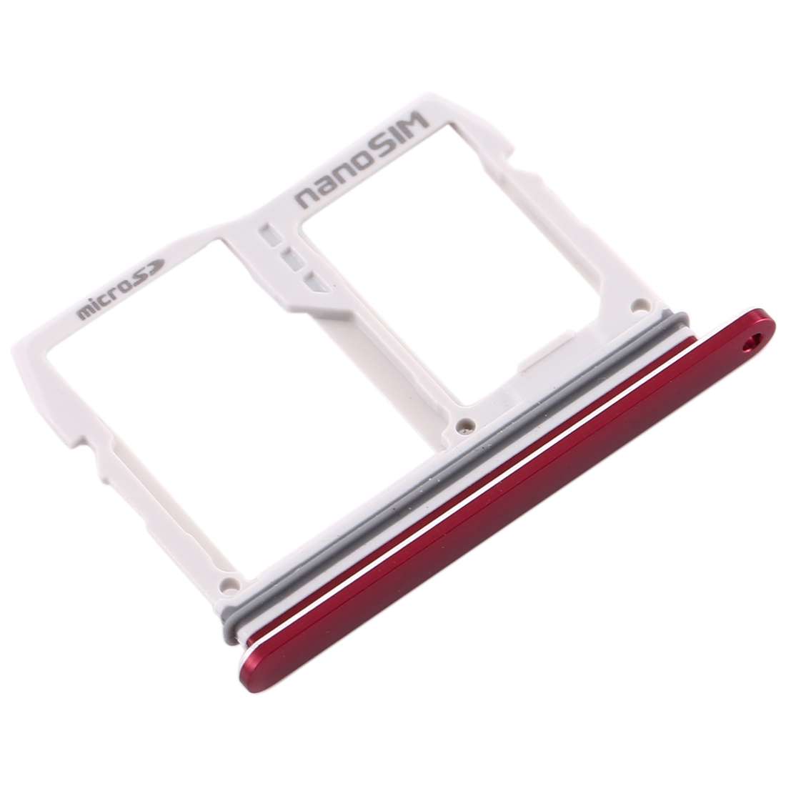 SIM Card Tray + Micro SD Card Tray for LG V40 ThinQ (Red)