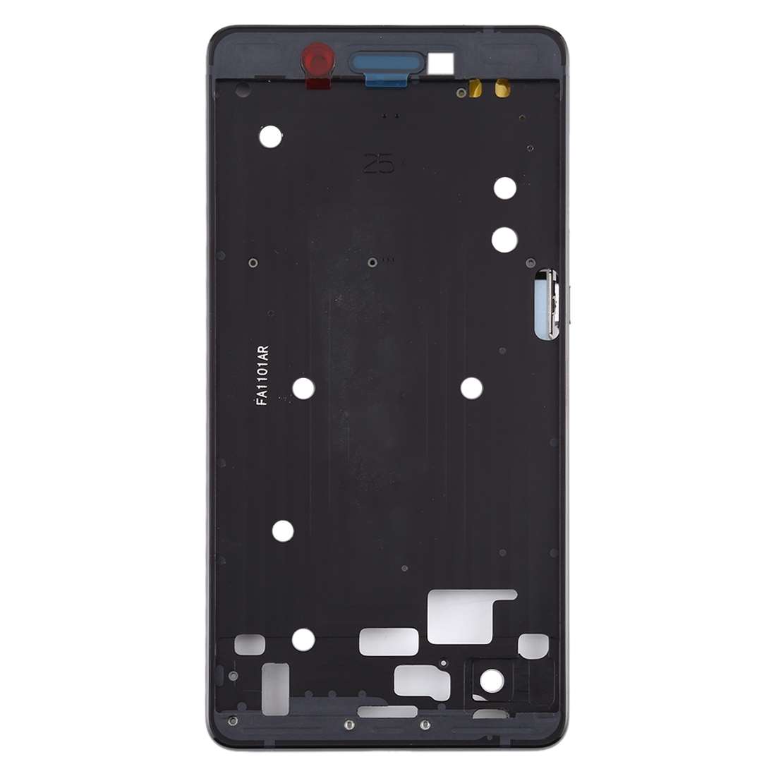 Front Housing LCD Frame Bezel Plate for Nokia 7 TA-1041 (Black)