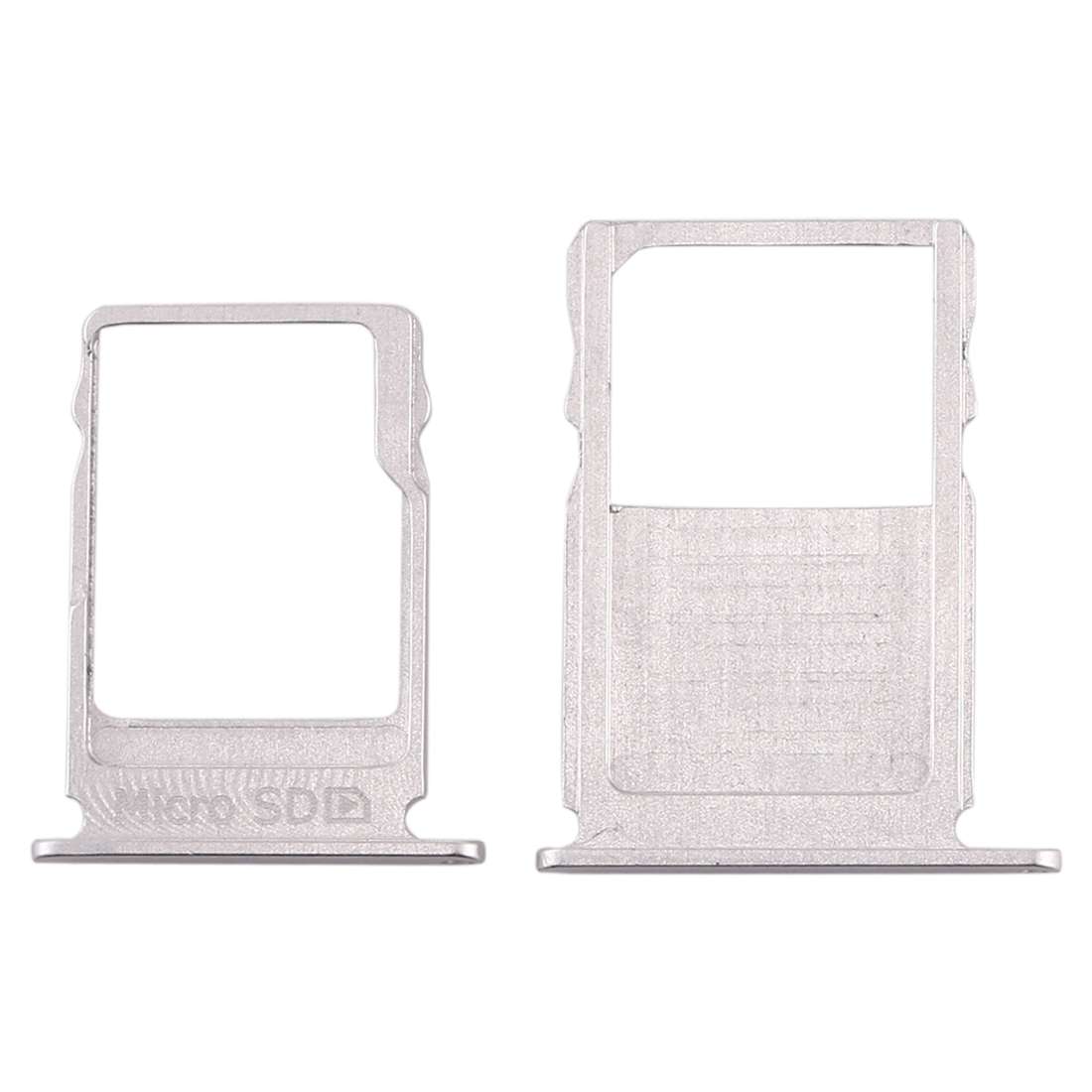 SIM Card Tray + Micro SD Card Tray for Nokia 3 TA-1020 TA-1028 TA-1032 TA-1038(Silver)