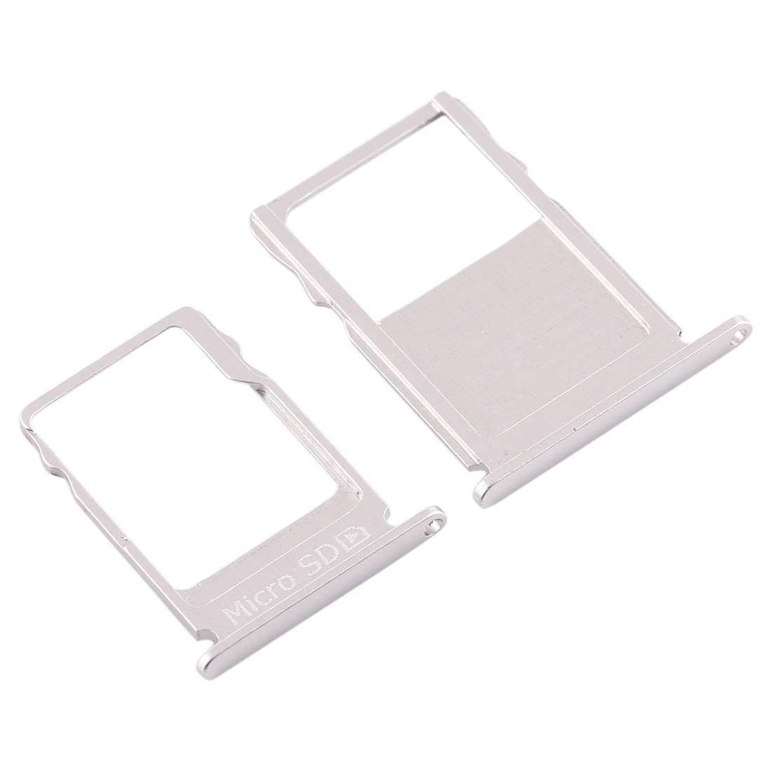SIM Card Tray + Micro SD Card Tray for Nokia 3 TA-1020 TA-1028 TA-1032 TA-1038(Silver)