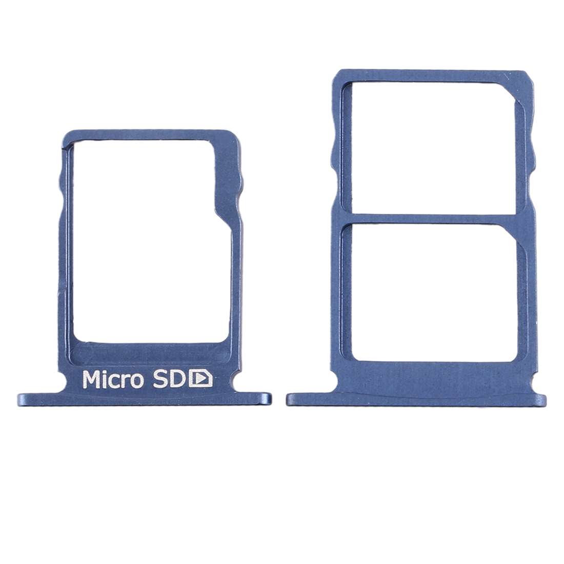 SIM Card Tray + SIM Card Tray + Micro SD Card Tray for Nokia 5 / N5 TA-1024 TA-1027 TA ... (Blue)