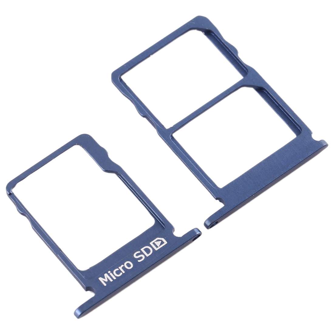 SIM Card Tray + SIM Card Tray + Micro SD Card Tray for Nokia 5 / N5 TA-1024 TA-1027 TA ... (Blue)