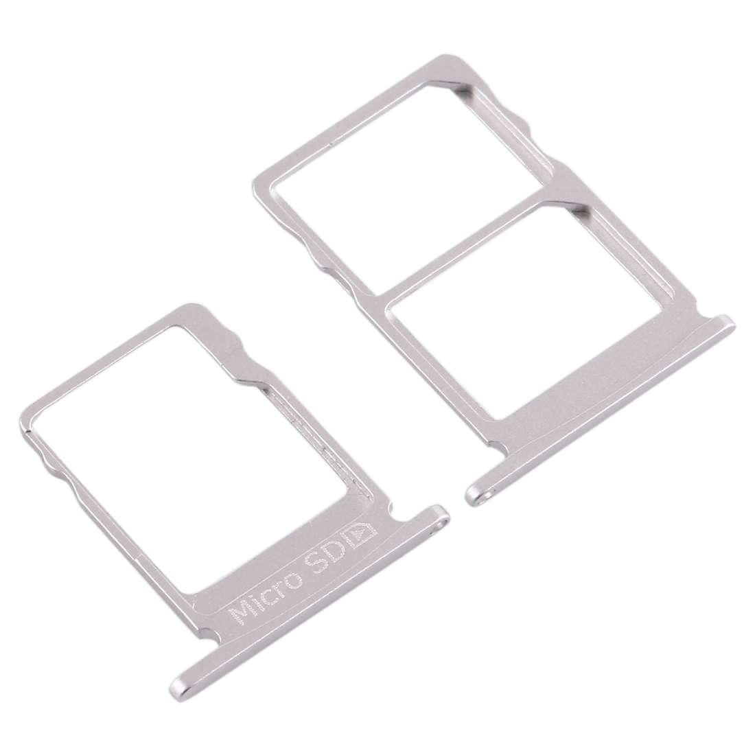 SIM Card Tray + SIM Card Tray + Micro SD Card Tray for Nokia 5 / N5 TA-1024 TA-1027 TA ... (White)