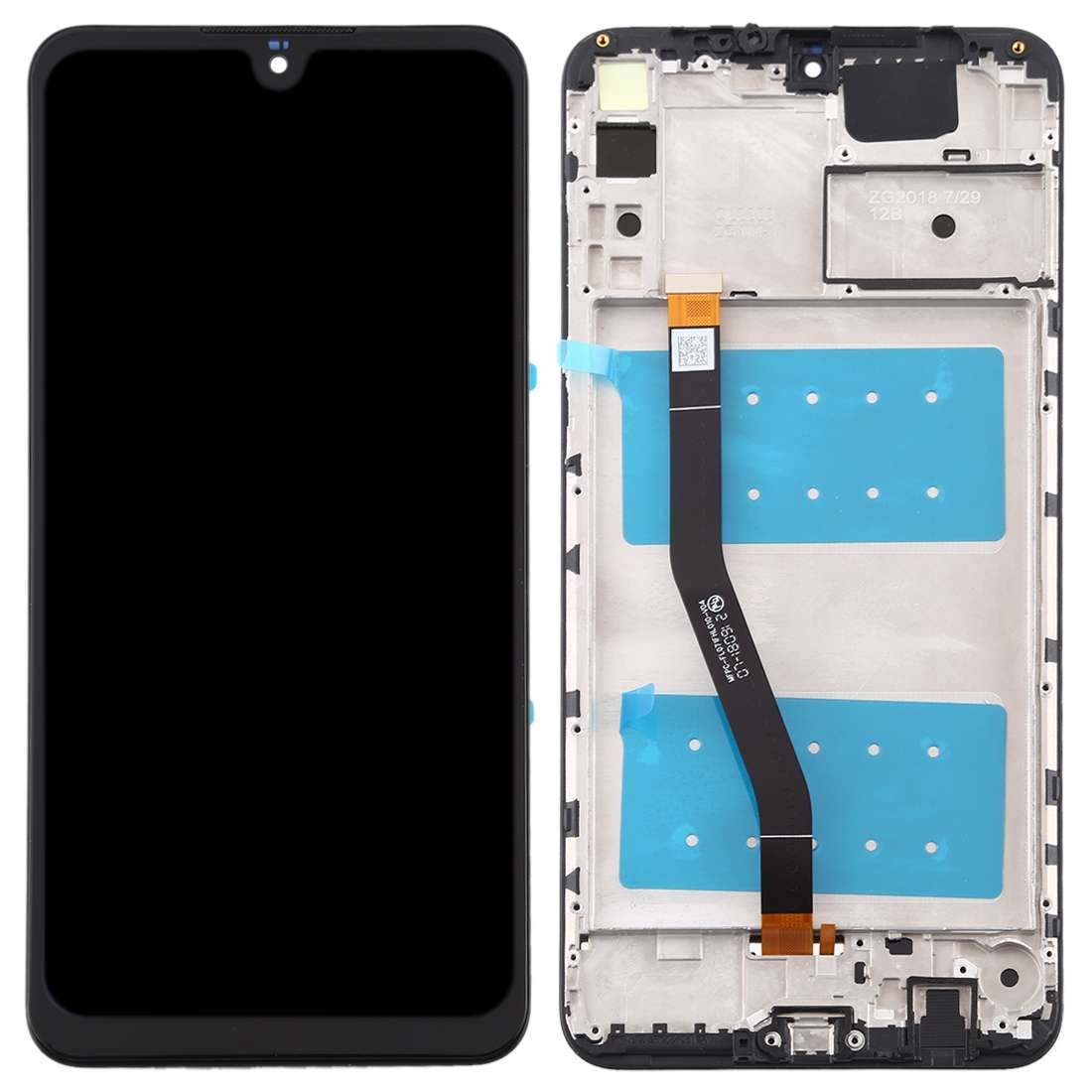 OEM LCD Screen for Huawei Honor 8X Max Digitizer Full Assembly with Frame(Black)