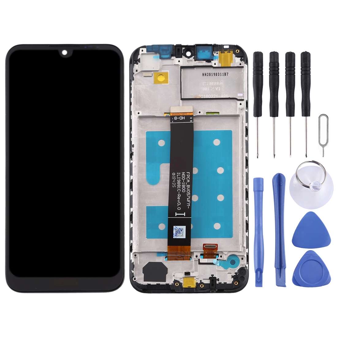 OEM LCD Screen for Huawei Honor 8S Digitizer Full Assembly with Frame(Black)