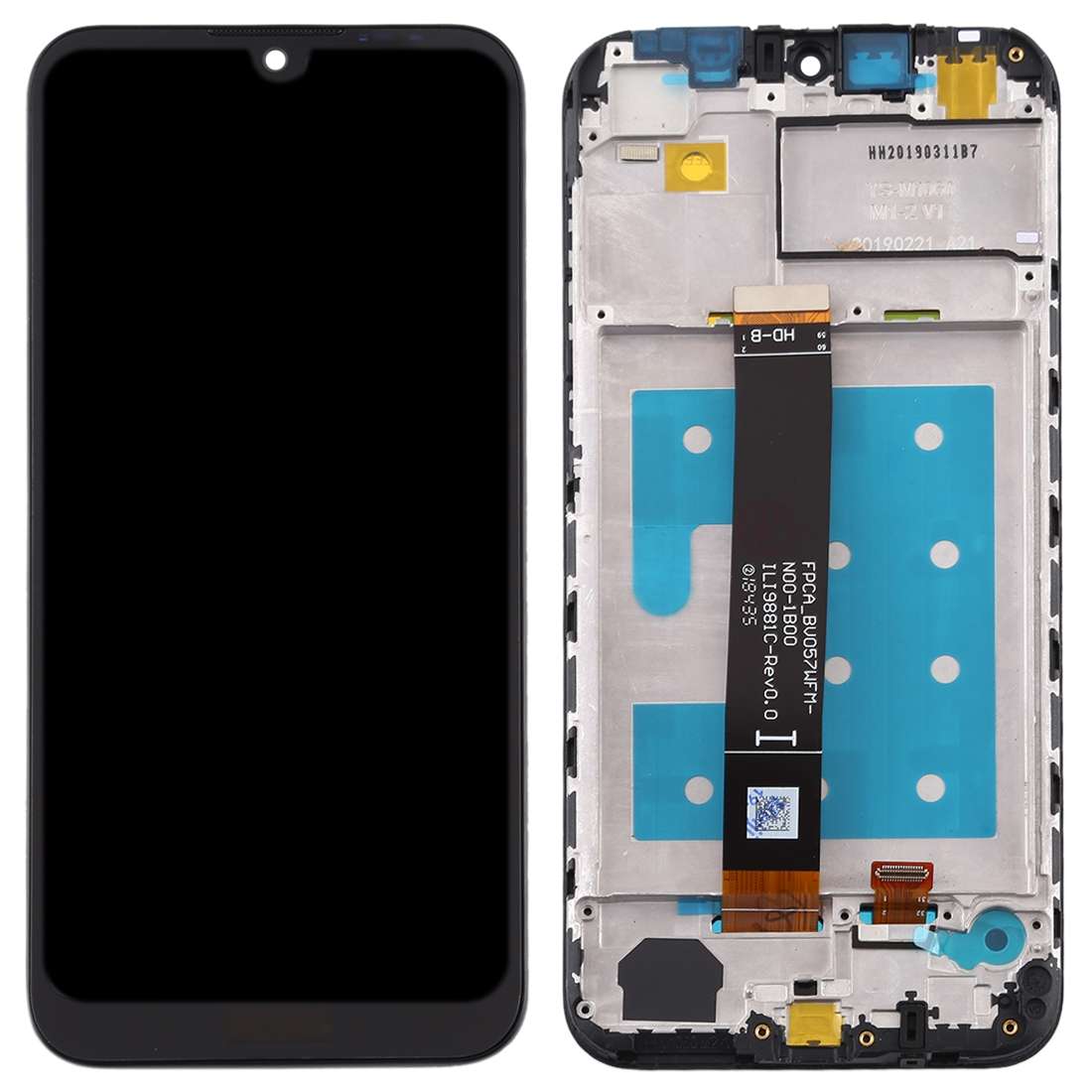 OEM LCD Screen for Huawei Honor 8S Digitizer Full Assembly with Frame(Black)
