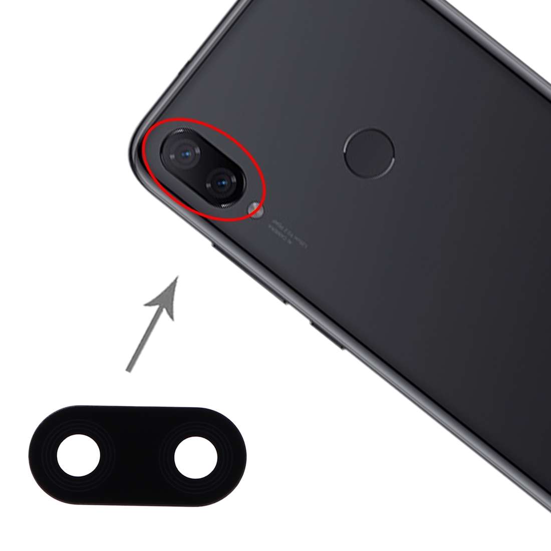 For OPPO A11x 10pcs Back Camera Lens