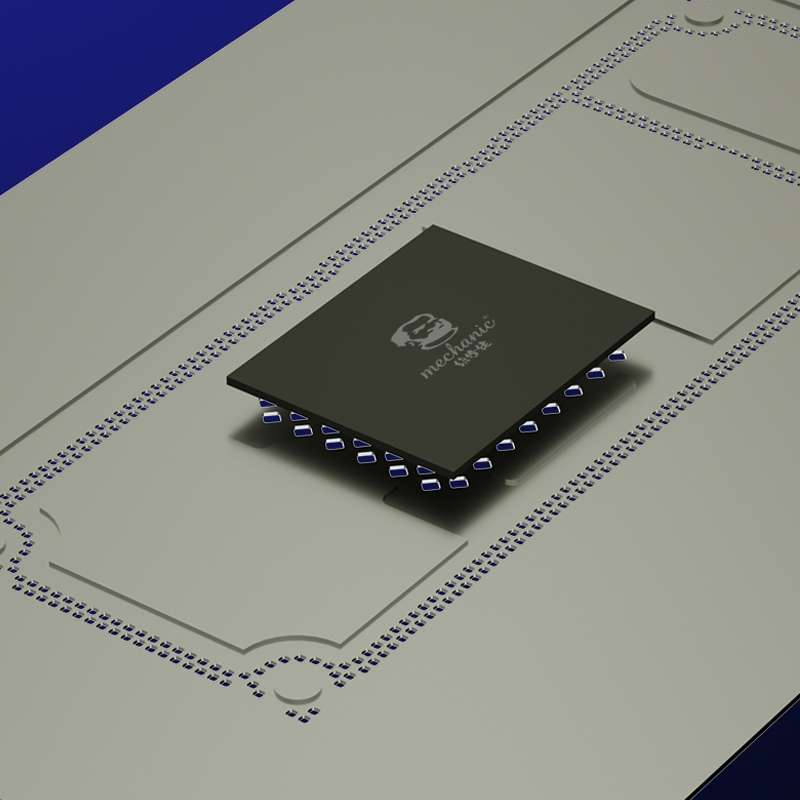 MECHANIC BGA Reballing Stencil 4D Grooved Steel Stencil with Leakproof for iPhone 11 Pro / 11 Pro