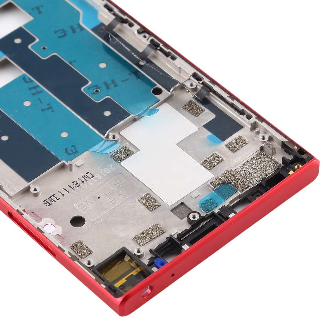 Middle Frame Bezel Plate with Side Keys for BlackBerry KEY2 LE / KEY2 Lite(Red)