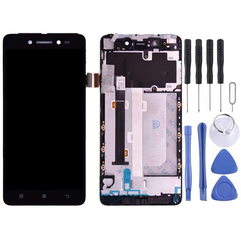 OEM LCD Screen for Lenovo S90 S90-T S90-U S90-A Digitizer Full Assembly with Frame (Black)