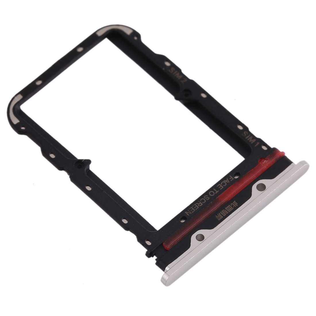 SIM Card Tray + SIM Card Tray for Xiaomi Mi CC9 Pro/Mi Note 10/Mi Note 10 Pro/Mi Note 10 Lite(Black)