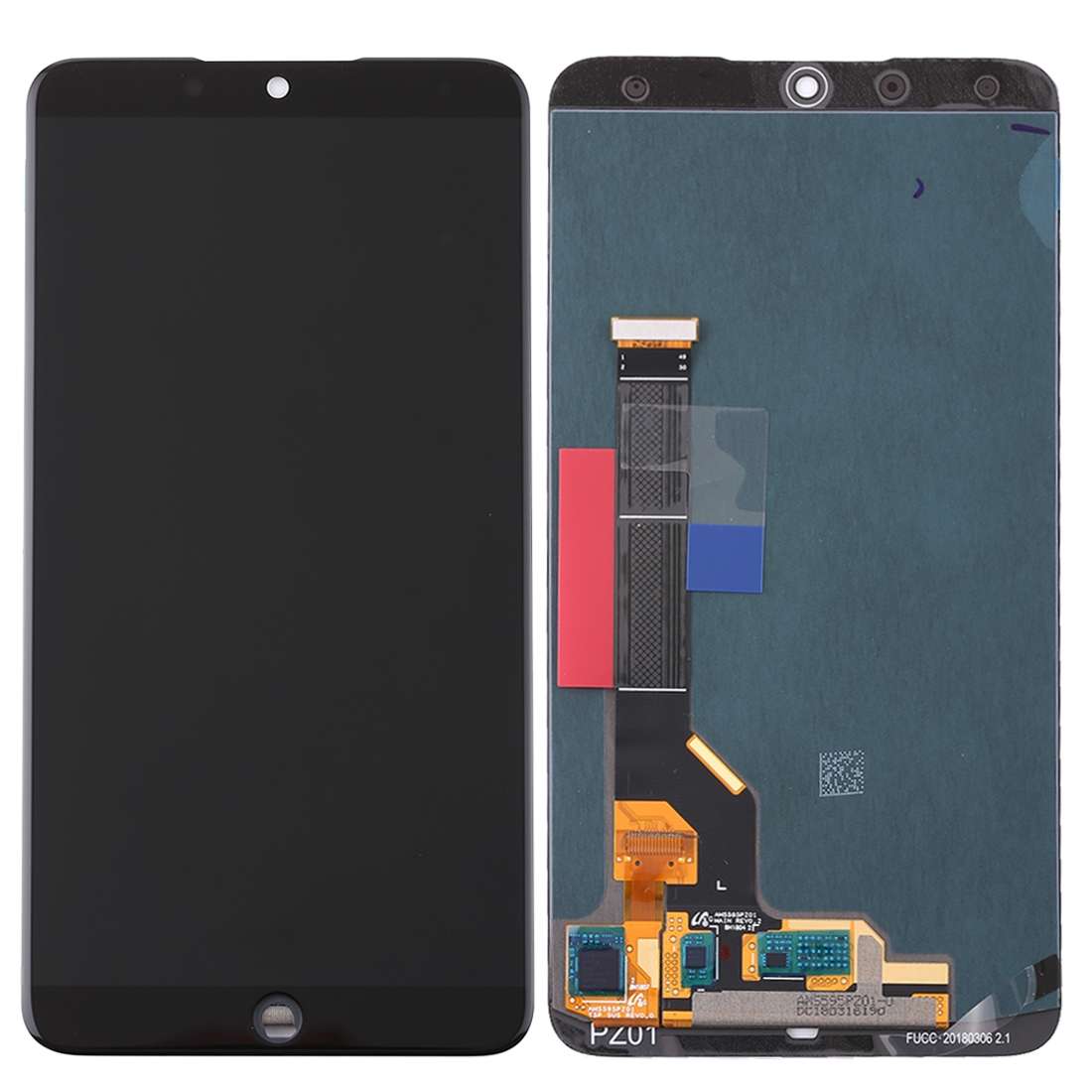 Original LCD Screen for Meizu 15 Plus with Digitizer Full Assembly(White)