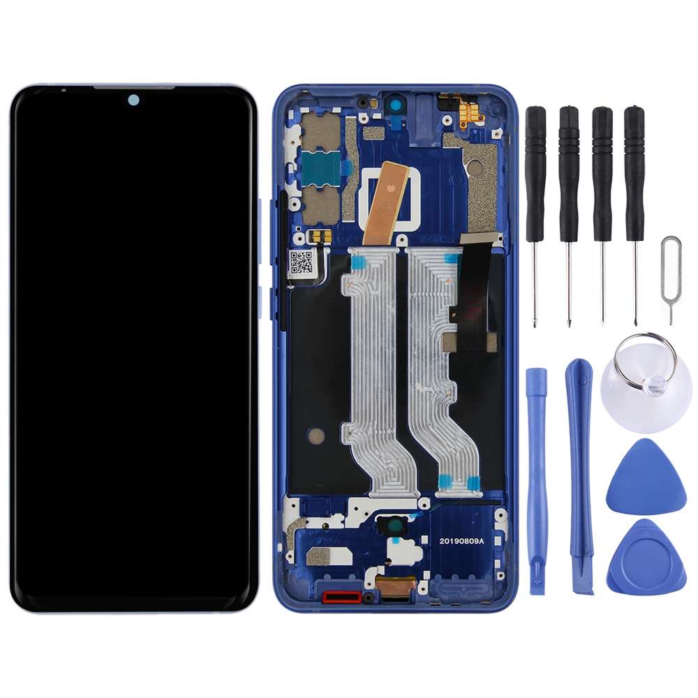 AMOLED Material LCD Screen and Digitizer Full Assembly with Frame for ZTE Axon 10 Pro (4G Version...