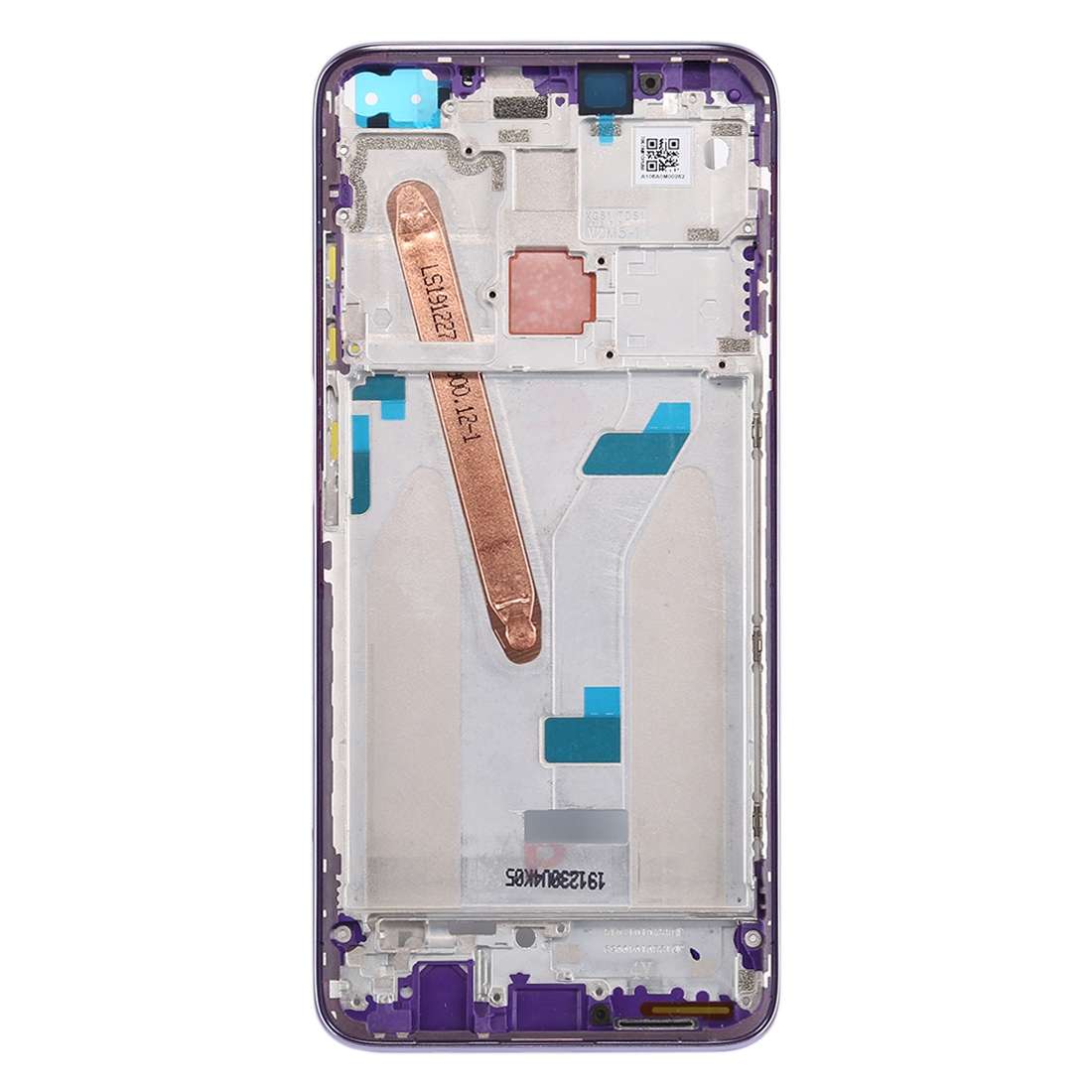 Front Housing LCD Frame Bezel Plate for Xiaomi Redmi K30 5G (Blue)