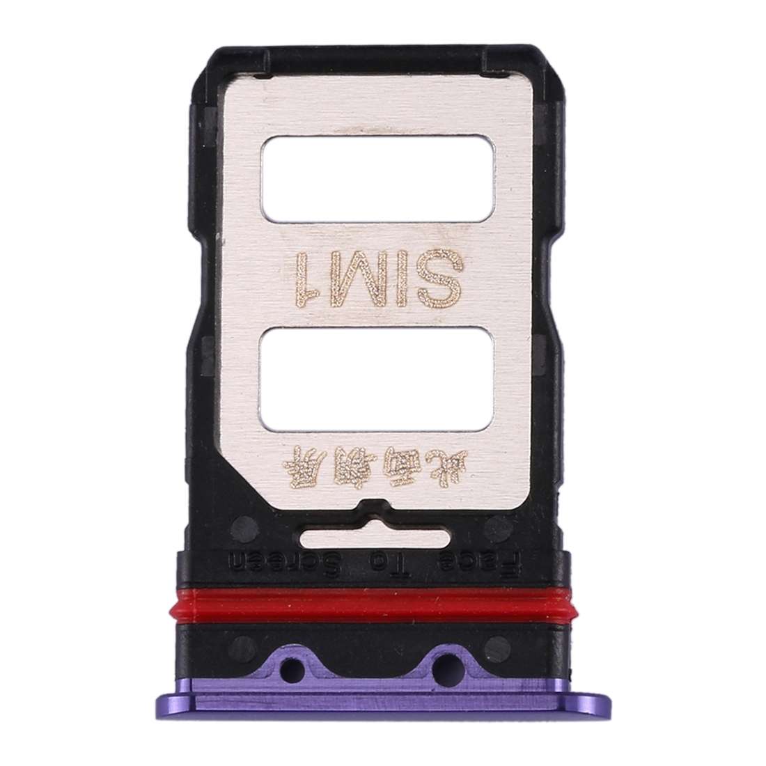 SIM Card Tray + SIM Card Tray for Xiaomi Redmi K30 Pro(Black)