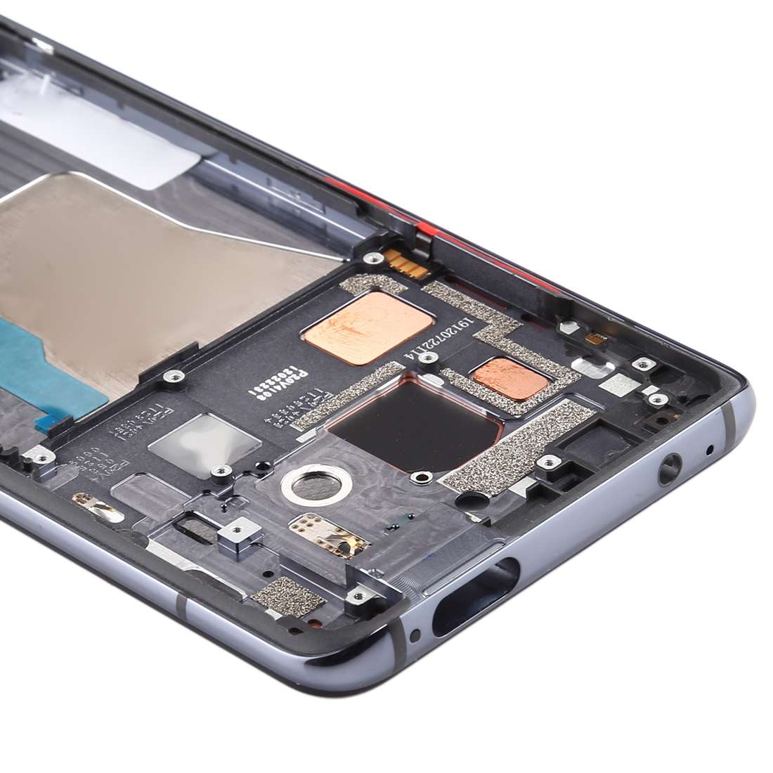 Front Housing LCD Frame Bezel Plate With Side Keys for Xiaomi Redmi K30 Pro (Black)