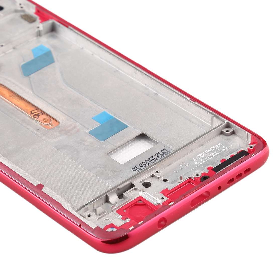 Front Housing LCD Frame Bezel Plate for Xiaomi Redmi K30, 4G Version(Red)