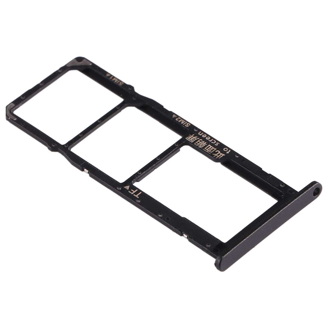 SIM Card Tray + SIM Card Tray + Micro SD Card Tray for Huawei Enjoy 10e / Honor Play 9A (Black)