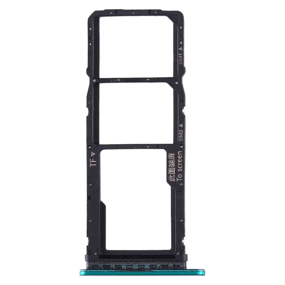 SIM Card Tray + SIM Card Tray + Micro SD Card Tray for Huawei Enjoy 10 / Honor Play 3 (Black)