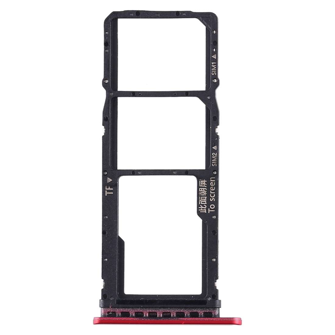 SIM Card Tray + SIM Card Tray + Micro SD Card Tray for Huawei Enjoy 10 / Honor Play 3 (Black)
