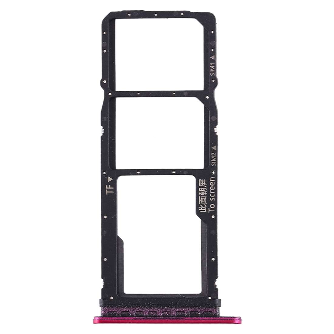 SIM Card Tray + SIM Card Tray + Micro SD Card Tray for Huawei Enjoy 10 / Honor Play 3 (Black)