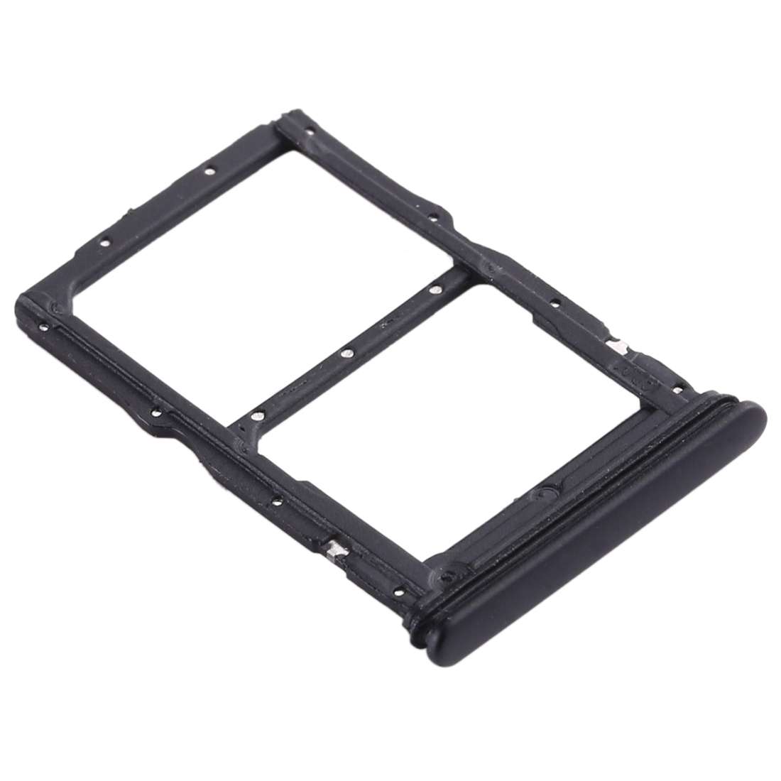 SIM Card Tray + NM Card Tray for Huawei Honor 30S / Nova 7 SE (Black)