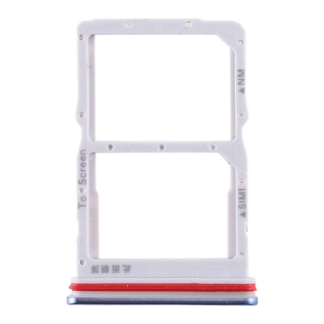 SIM Card Tray + NM Card Tray for Huawei Honor 30S / Nova 7 SE (Black)