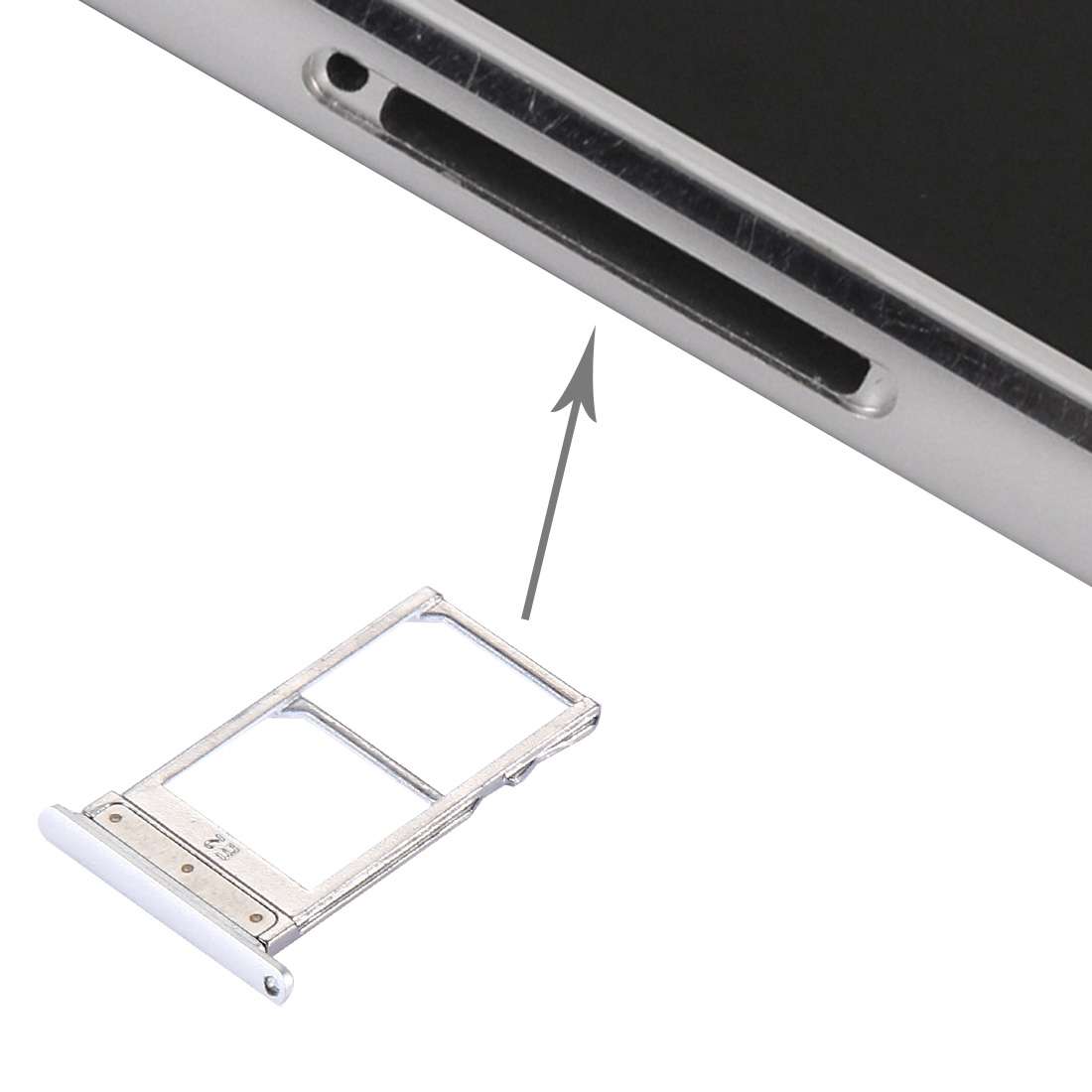 For Meizu MX5 SIM Card Tray (Grey)