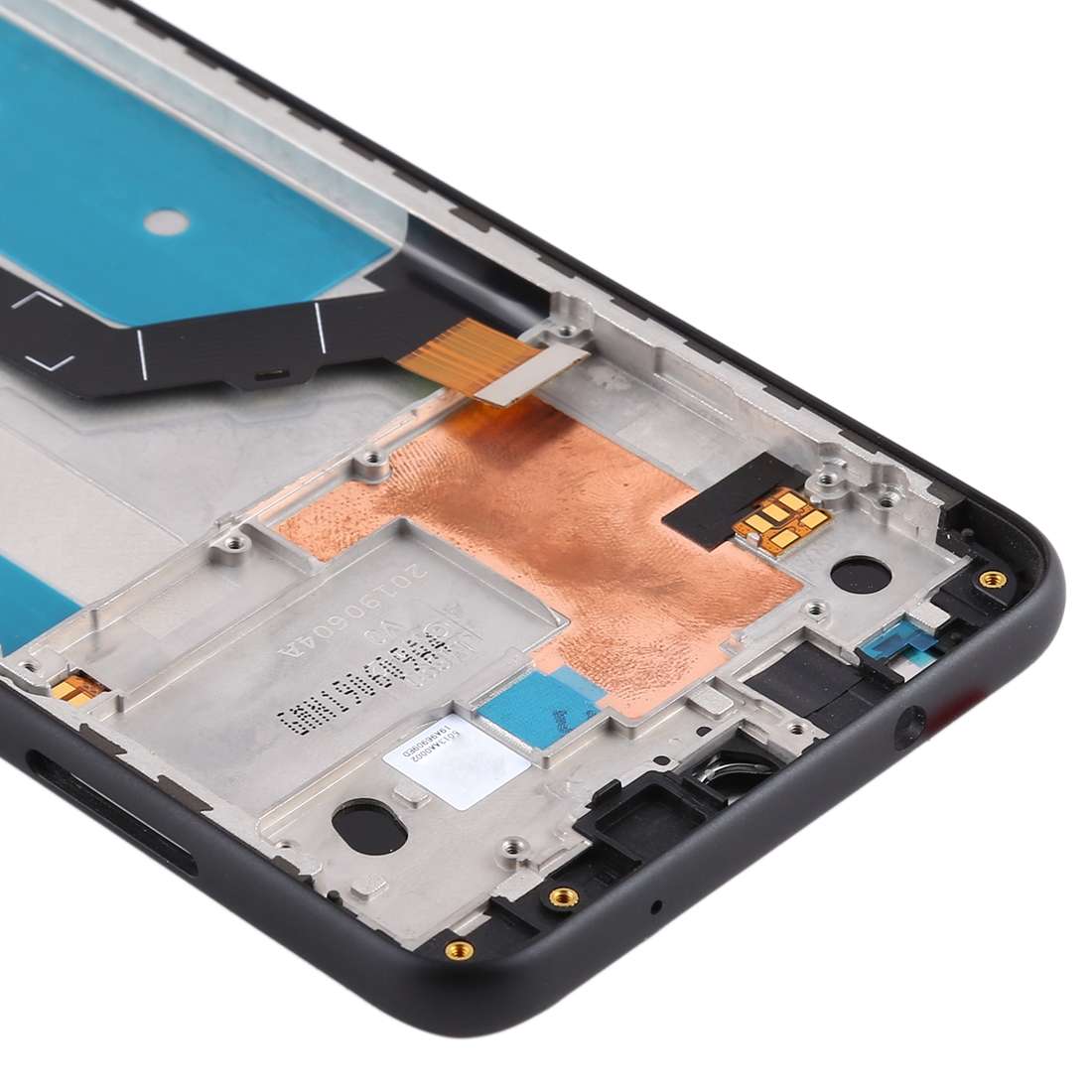 TFT LCD Screen for Nokia 7.2 TA-1196 Digitizer Full Assembly with Frame (Black)