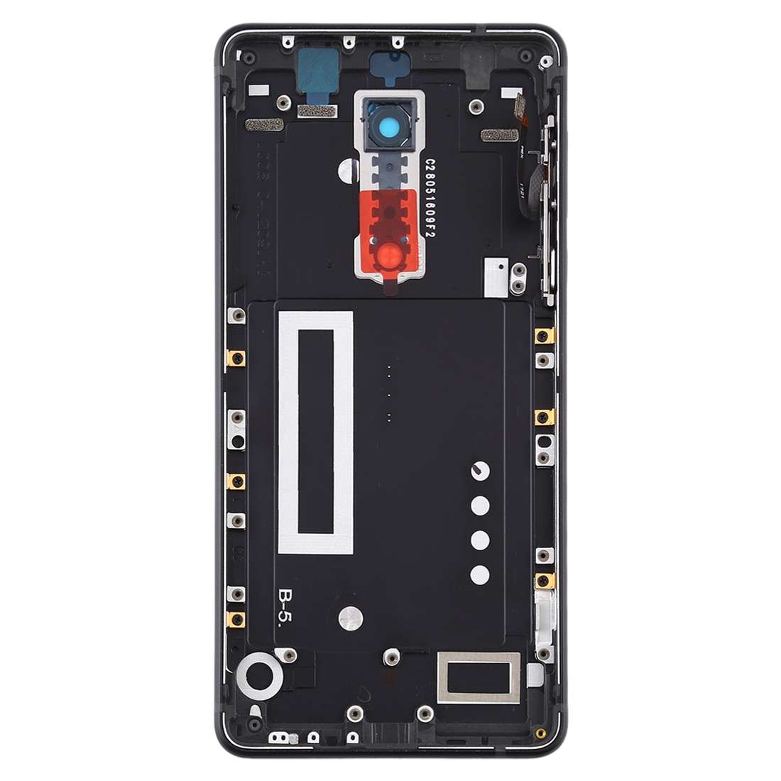 Battery Back Cover with Power & Volume Button Flex Cable & Camera Lens Cover for Nokia 5 TA-1024 ...