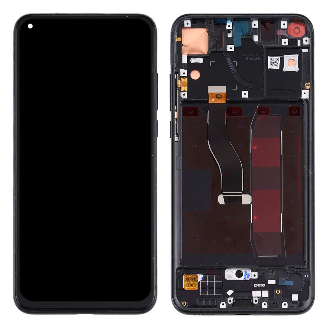 OEM LCD Screen for Huawei Honor View 20 Digitizer Full Assembly with Frame(Black)