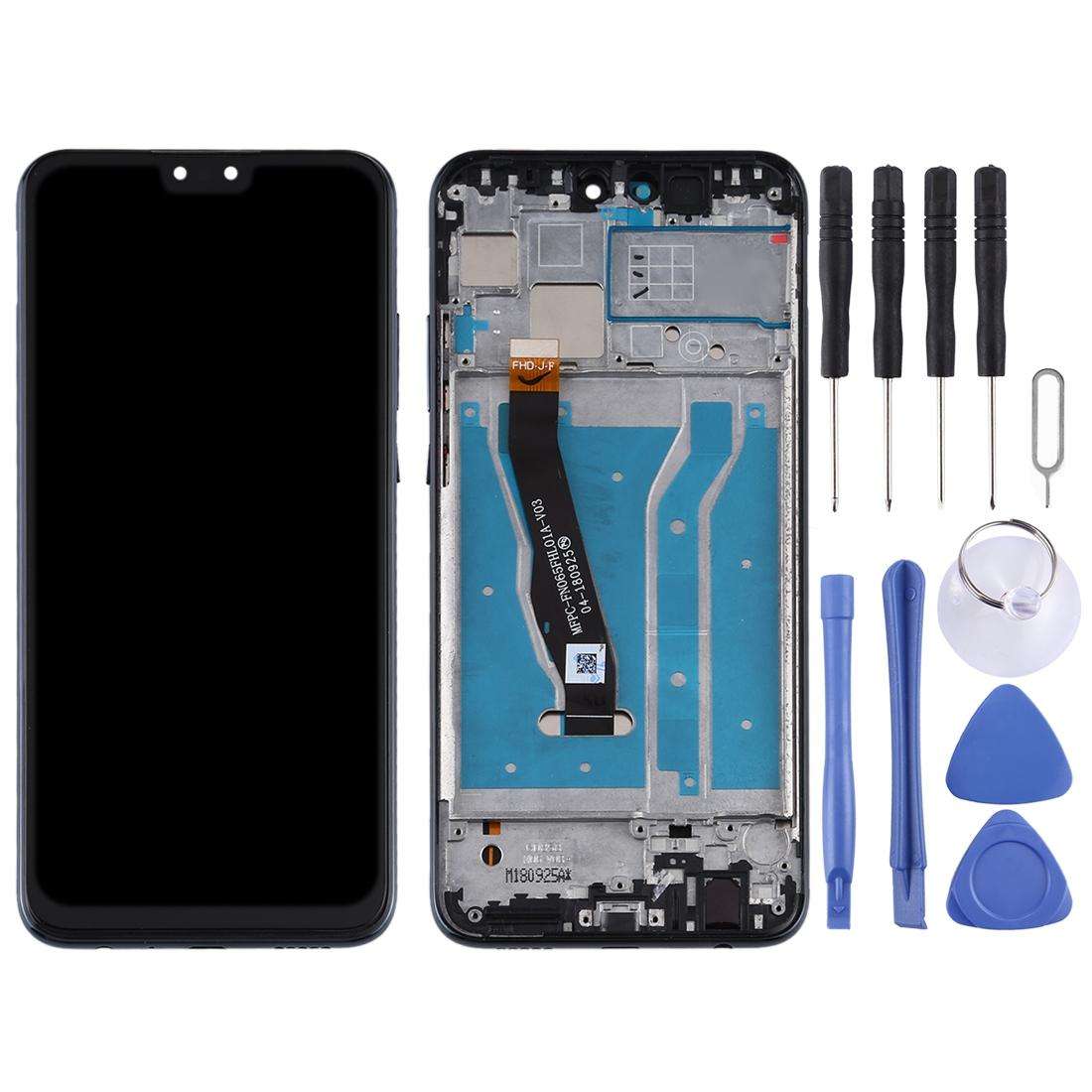 OEM LCD Screen for Huawei Y9 (2019) Digitizer Full Assembly with Frame(Black)