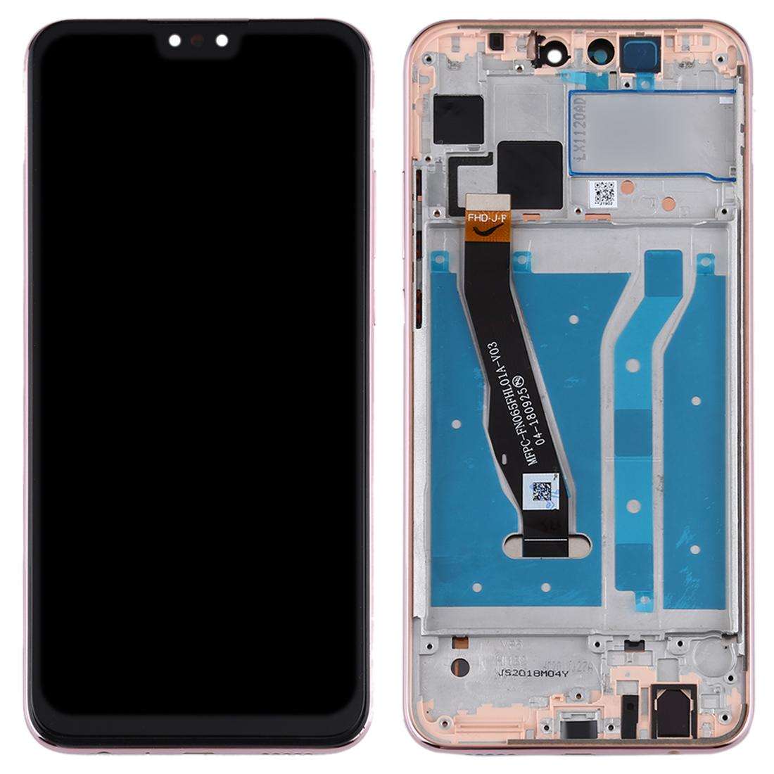 OEM LCD Screen for Huawei Y9 (2019) Digitizer Full Assembly with Frame(Black)