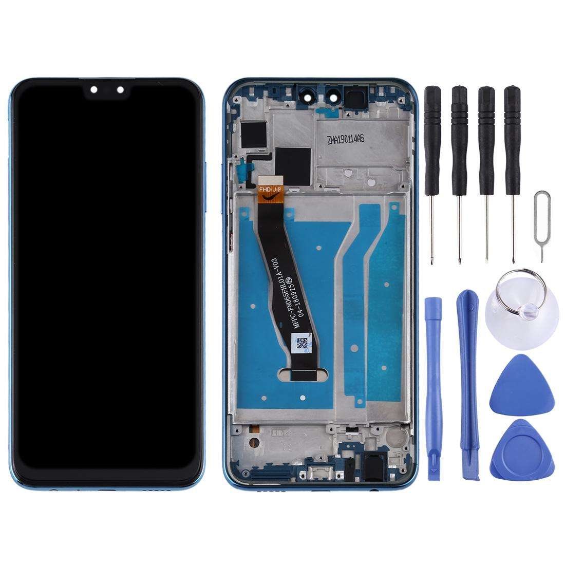 OEM LCD Screen for Huawei Y9 (2019) Digitizer Full Assembly with Frame(Black)