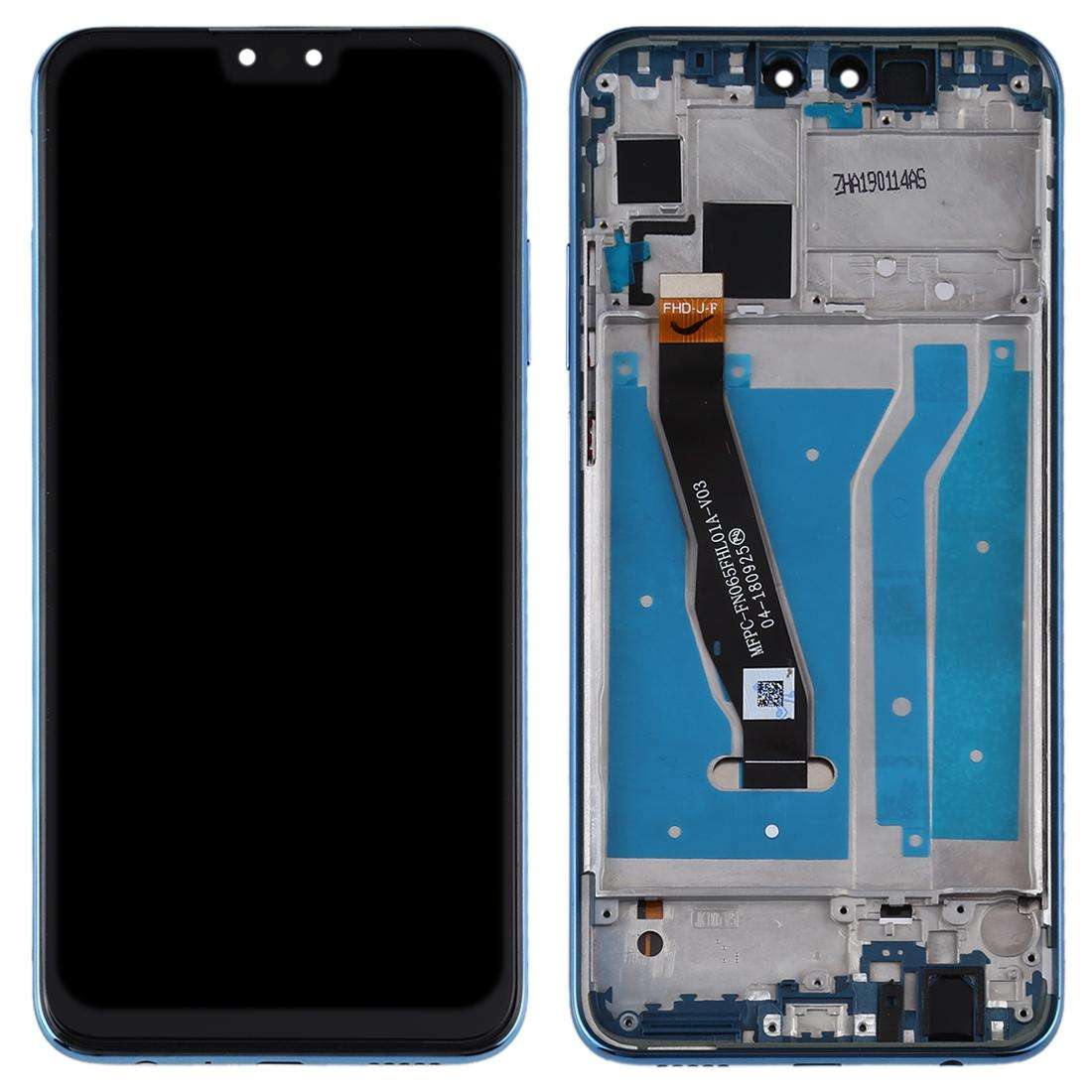 OEM LCD Screen for Huawei Y9 (2019) Digitizer Full Assembly with Frame(Black)