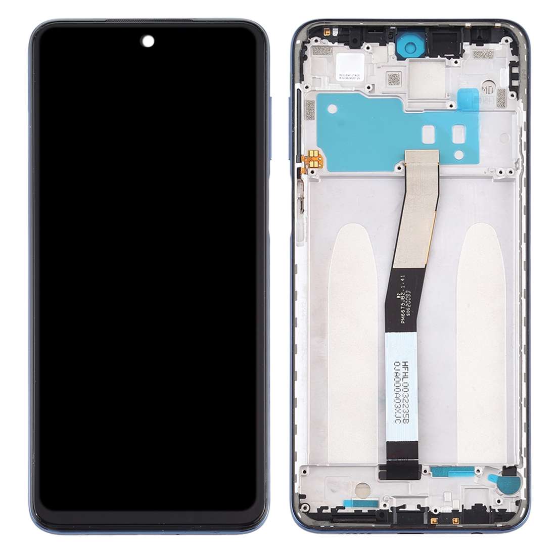 LCD Screen and Digitizer Full Assembly with Frame for Xiaomi Redmi Note 9S / Redmi Note 9 Pro Max /