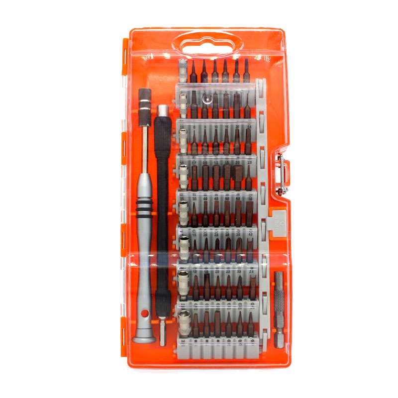 60 in 1 S2 Tool Steel Precision Screwdriver Nutdriver Bit Repair Tools Kit(Yellow)