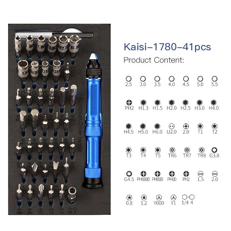 Kaisi K-1780 67 in 1 Multi-function Tools Repair Tool Kit