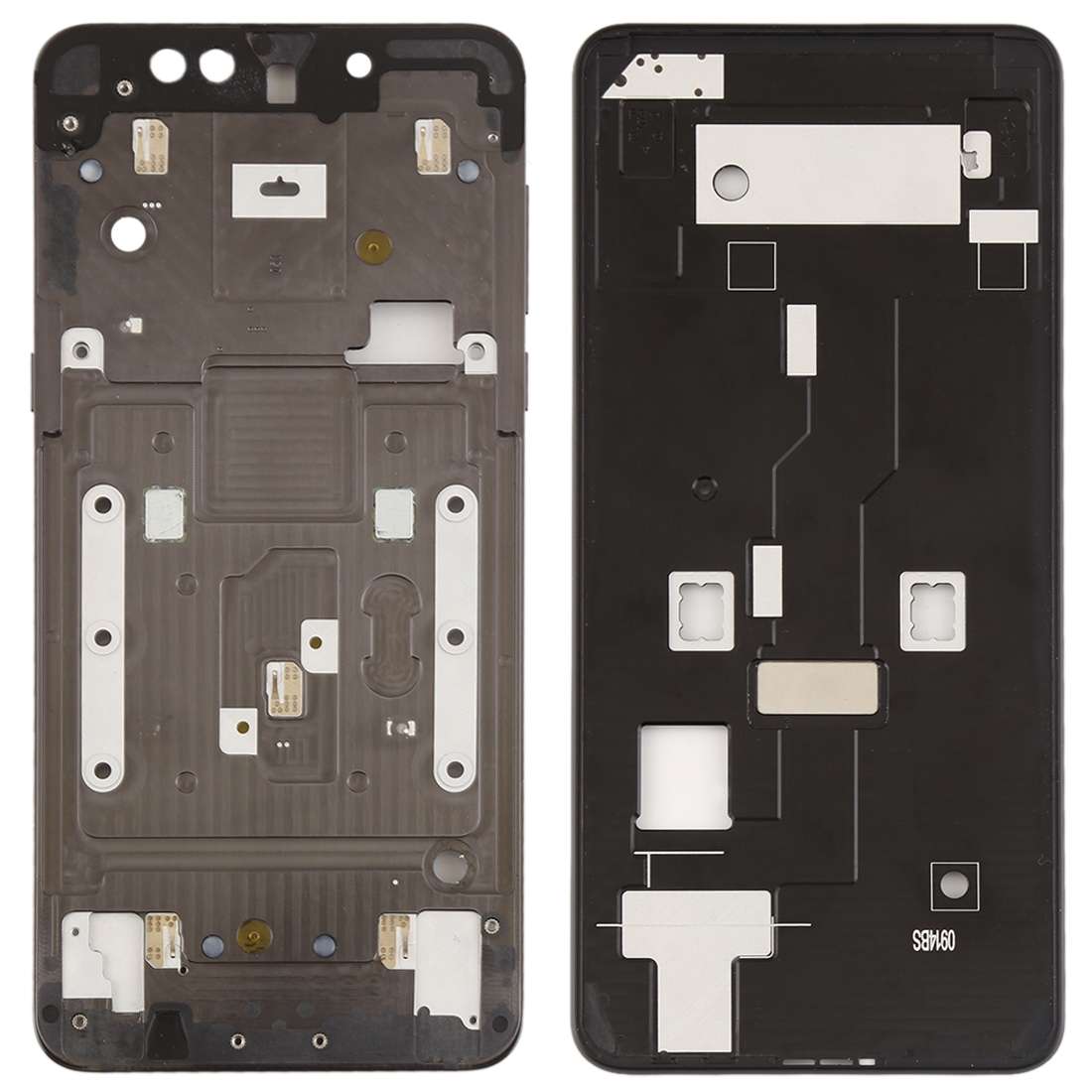 For Xiaomi Mi Mix 3 Middle Frame Bezel Plate with Side Keys(Black)