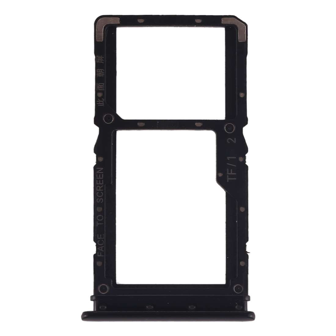 SIM Card Tray + SIM Card Tray / Micro SD Card Tray for Xiaomi Redmi Note 7 / Redmi Note 7 Pro(Black)