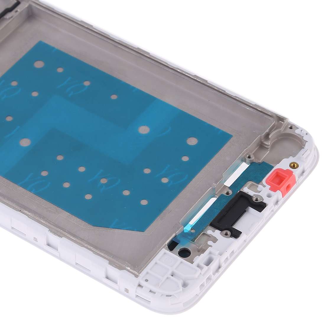 Front Housing LCD Frame Bezel Plate with Side Keys for Huawei P30 Pro(Black)