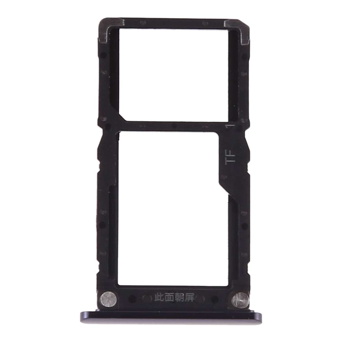 SIM Card Tray + Micro SD Card for Xiaomi Mi 8 Lite(Black)